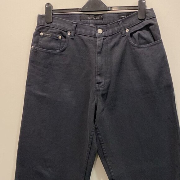 Calvin Klein Black Straight Leg Jeans Size 34 - Picture 3 of 14